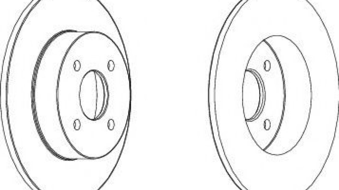 Disc frana FORD FOCUS Combi (DNW) (1999 - 2007) FERODO DDF1367 piesa NOUA