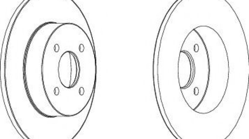 Disc frana FORD FOCUS Combi (DNW) (1999 - 2007) FERODO DDF1367 piesa NOUA