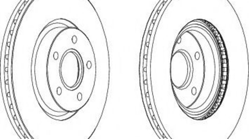 Disc frana FORD FOCUS II Cabriolet (2006 - 2016) FERODO DDF1225 piesa NOUA