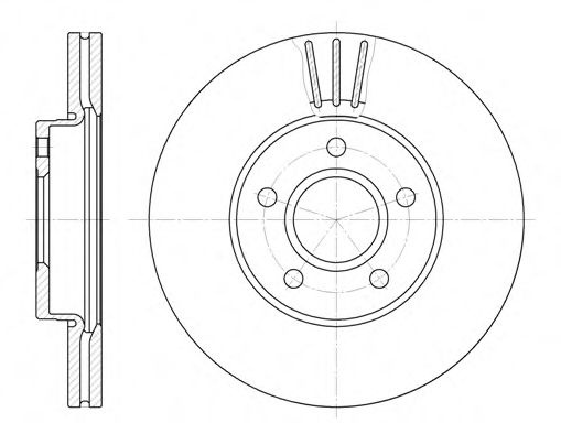 Disc frana FORD FOCUS II Cabriolet (2006 - 2016) REMSA 6710.10 piesa NOUA