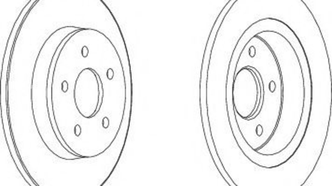 Disc frana FORD FOCUS II Cabriolet (2006 - 2016) FERODO DDF1227 piesa NOUA