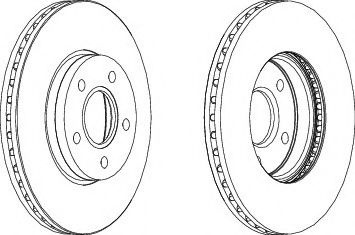 Disc frana FORD FOCUS II Combi (DA) (2004 - 2012) FERODO DDF1222 piesa NOUA