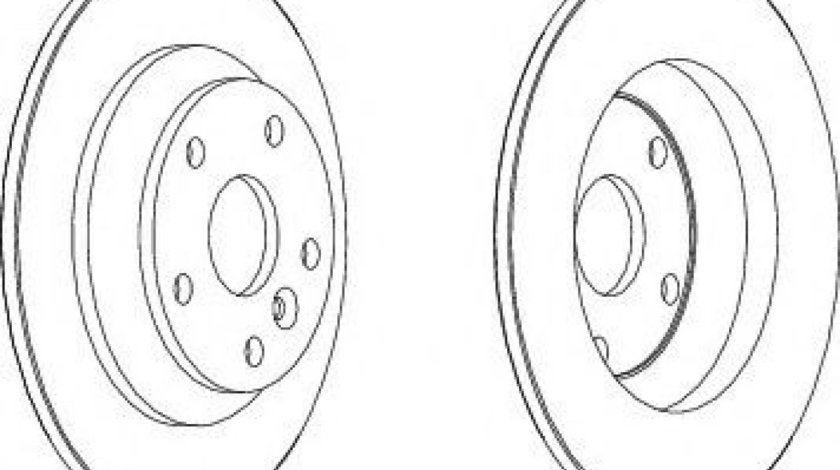 Disc frana FORD FOCUS II (DA) (2004 - 2012) FERODO DDF1616 piesa NOUA