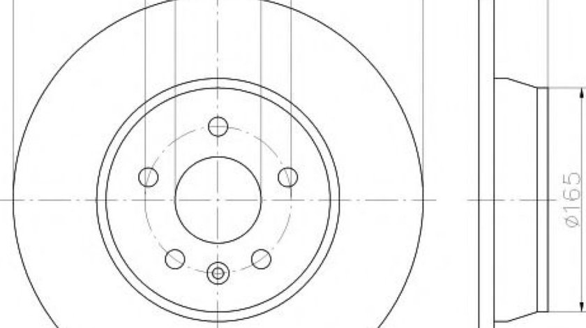 Disc frana FORD FOCUS II (DA) (2004 - 2012) TEXTAR 92159303 piesa NOUA