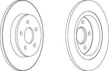 Disc frana FORD FOCUS II Limuzina (DA) (2005 - 2016) FERODO DDF1227 piesa NOUA