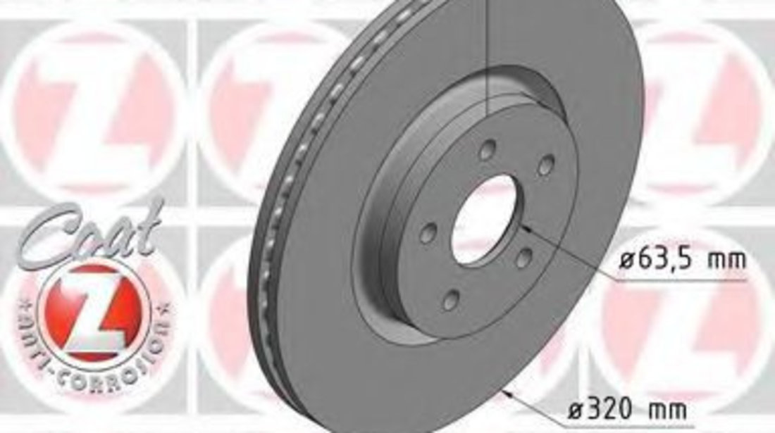 Disc frana FORD FOCUS III (2010 - 2016) ZIMMERMANN 250.1372.20 piesa NOUA