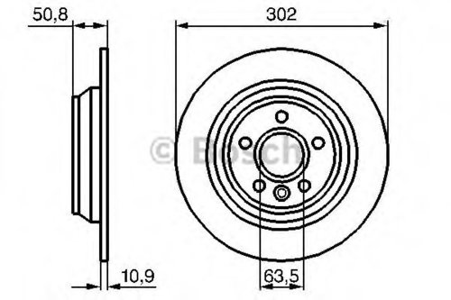 Disc frana FORD GALAXY (2015 - 2016) BOSCH 0 986 479 B94 piesa NOUA