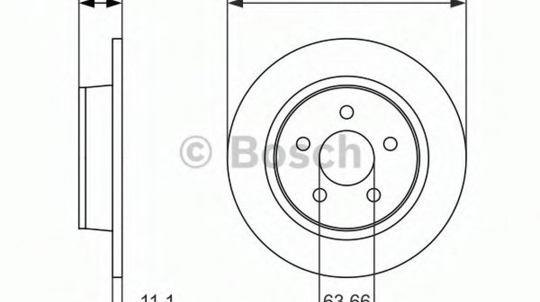 Disc frana FORD GRAND C-MAX (DXA) (2010 - 2016) BOSCH 0 986 479 762 piesa NOUA