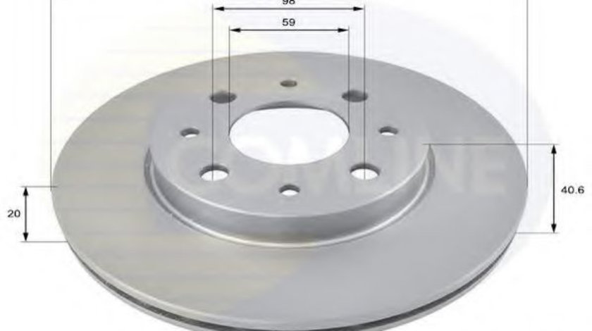 Disc frana FORD KA (RU8) (2008 - 2016) COMLINE ADC1821V piesa NOUA