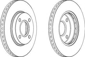 Disc frana FORD MONDEO II (BAP) (1996 - 2000) FERODO DDF364 piesa NOUA