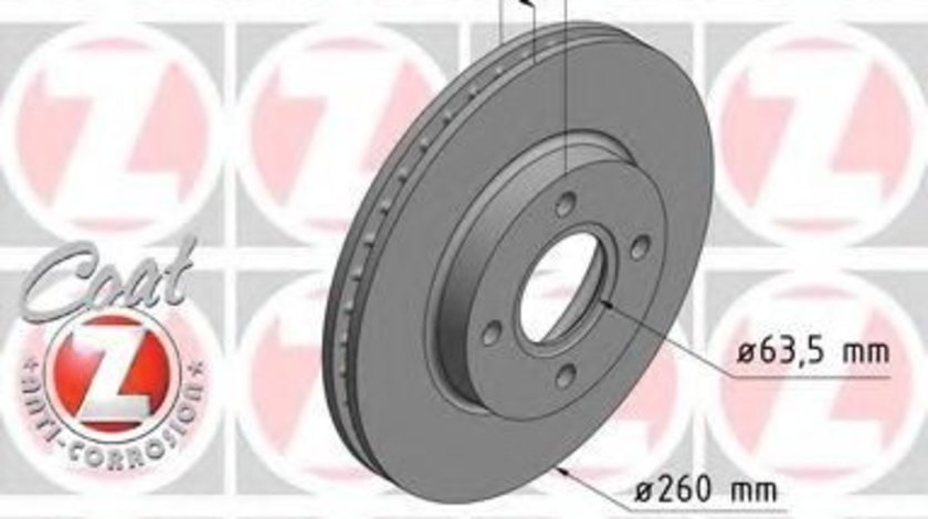 Disc frana FORD MONDEO II (BAP) (1996 - 2000) ZIMMERMANN 250.1332.20 piesa NOUA