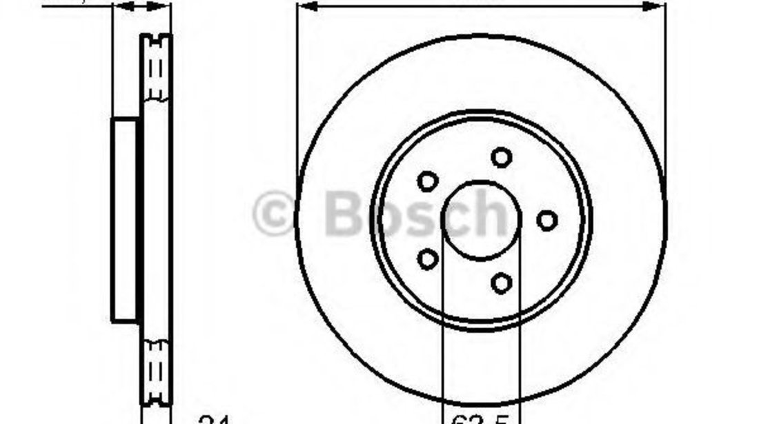 Disc frana FORD MONDEO III (B5Y) (2000 - 2007) BOSCH 0 986 479 B44 piesa NOUA