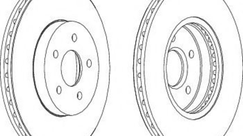 Disc frana FORD MONDEO III (B5Y) (2000 - 2007) FERODO DDF1125 piesa NOUA