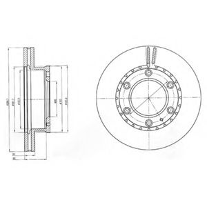 Disc frana FORD RANGER (ER, EQ) (1998 - 2006) DELPHI BG4297 piesa NOUA