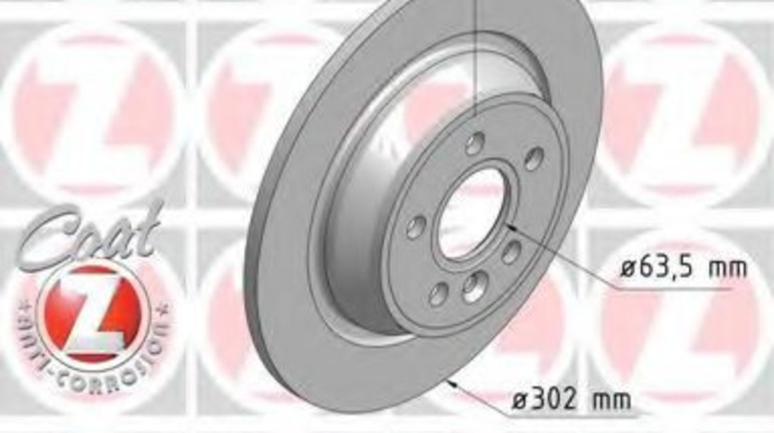 Disc frana FORD S-MAX (2015 - 2016) ZIMMERMANN 250.1361.20 piesa NOUA