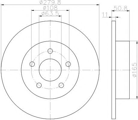 Disc frana FORD TOURNEO CONNECT / GRAND TOURNEO CONNECT combi (2013 - 2016) TEXTAR 92238903 piesa NO...