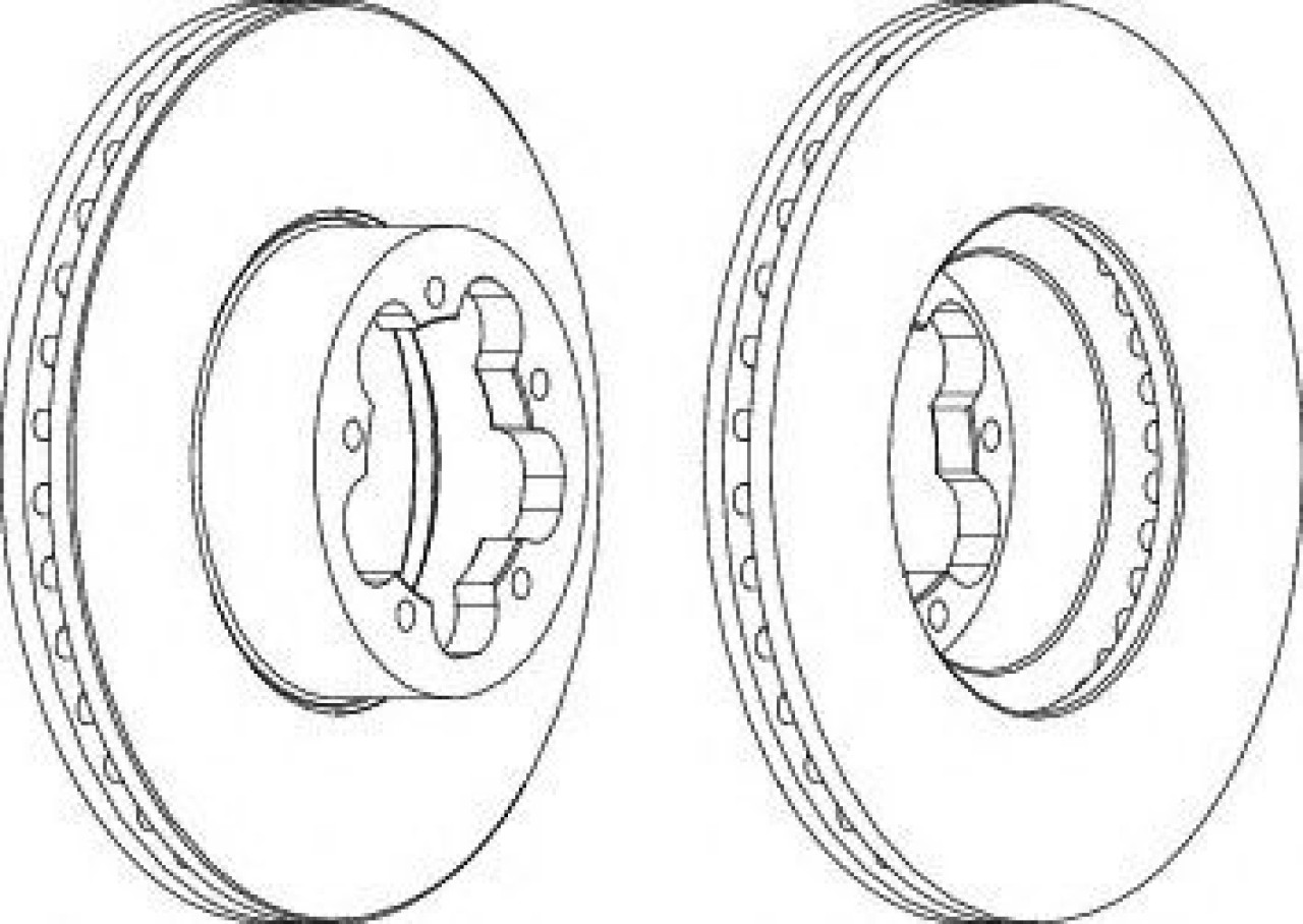 Disc frana FORD TRANSIT bus (2006 - 2014) FERODO DDF1554 piesa NOUA