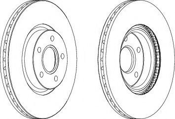 Disc frana FORD TRANSIT CONNECT combi (2013 - 2016) FERODO DDF1225 piesa NOUA