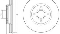 Disc frana FORD TRANSIT COURIER caroserie (2014 - ...