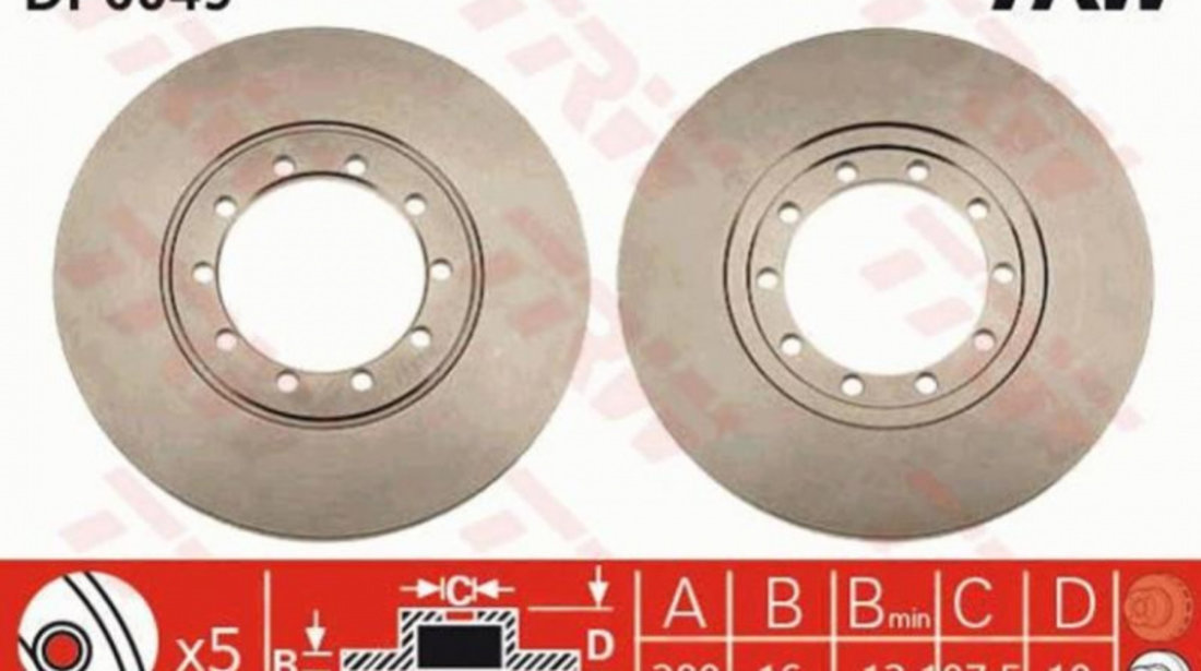 Disc frana Ford TRANSIT platou / sasiu 2006-2016 #2 08A53010