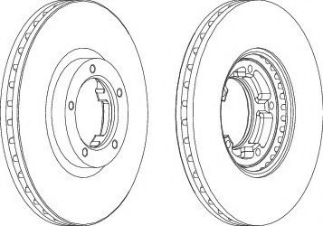 Disc frana FORD TRANSIT platou / sasiu (E) (1994 - 2000) FERODO DDF848 piesa NOUA