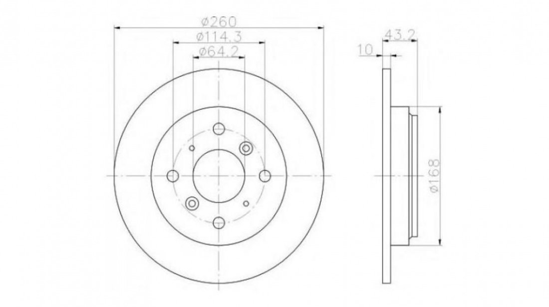 Disc frana Honda ACCORD Mk IV (CB) 1989-1993 #2 08913910