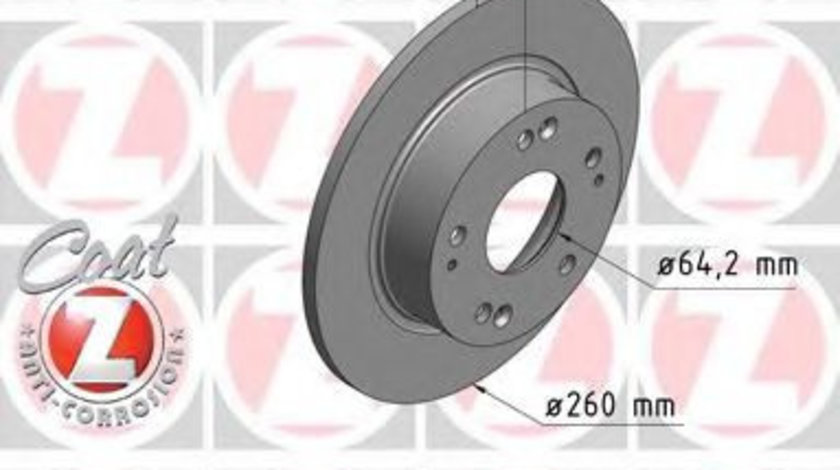 Disc frana HONDA ACCORD VII (CL) (2003 - 2008) ZIMMERMANN 280.3169.20 piesa NOUA