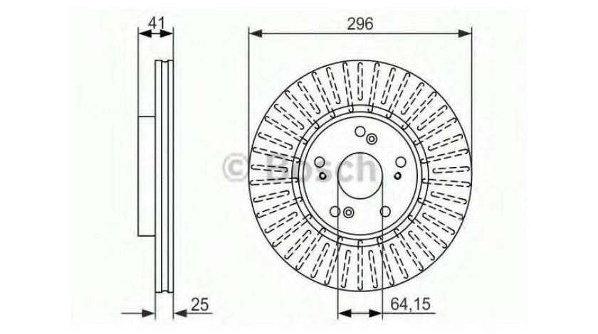 Disc frana Honda ACCORD VIII (CU) 2008-2016 #2 0986479744