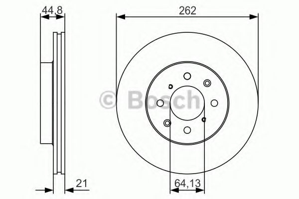 Disc frana HONDA CIVIC VII Cupe (EM2) (2001 - 2005) BOSCH 0 986 479 R80 piesa NOUA