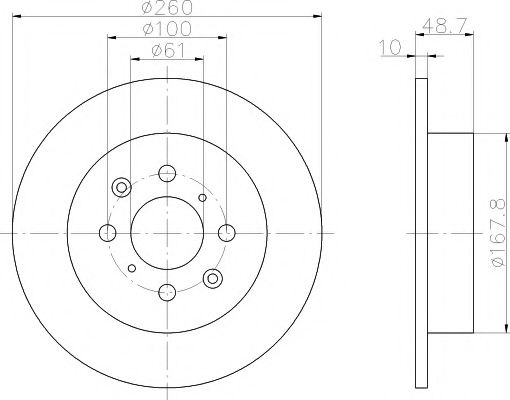 Disc frana HONDA CIVIC VII Hatchback (EU, EP, EV) (1999 - 2006) TEXTAR 92125300 piesa NOUA