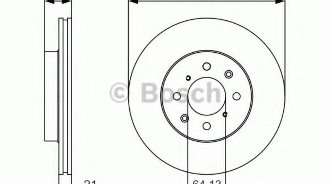 Disc frana HONDA CIVIC VII Hatchback (EU, EP, EV) (1999 - 2006) BOSCH 0 986 479 R80 piesa NOUA