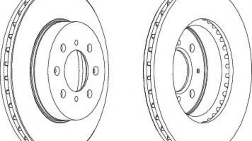 Disc frana HONDA CIVIC VII Hatchback (EU, EP, EV) (1999 - 2006) FERODO DDF492 piesa NOUA