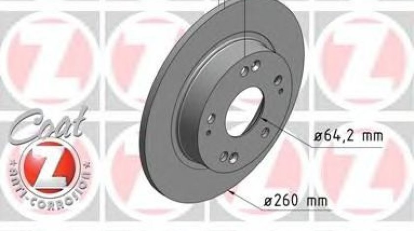 Disc frana HONDA CIVIC VIII Limuzina (FD, FA) (2005 - 2012) ZIMMERMANN 280.3186.20 piesa NOUA