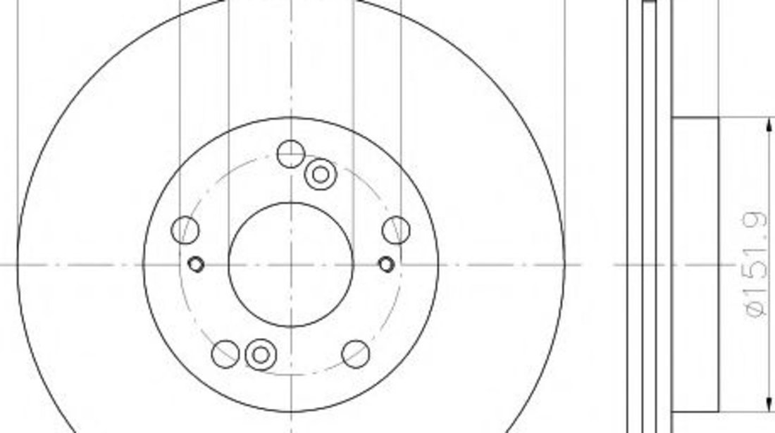 Disc frana HONDA CR-V II (RD) (2001 - 2006) HELLA PAGID 8DD 355 110-631 piesa NOUA