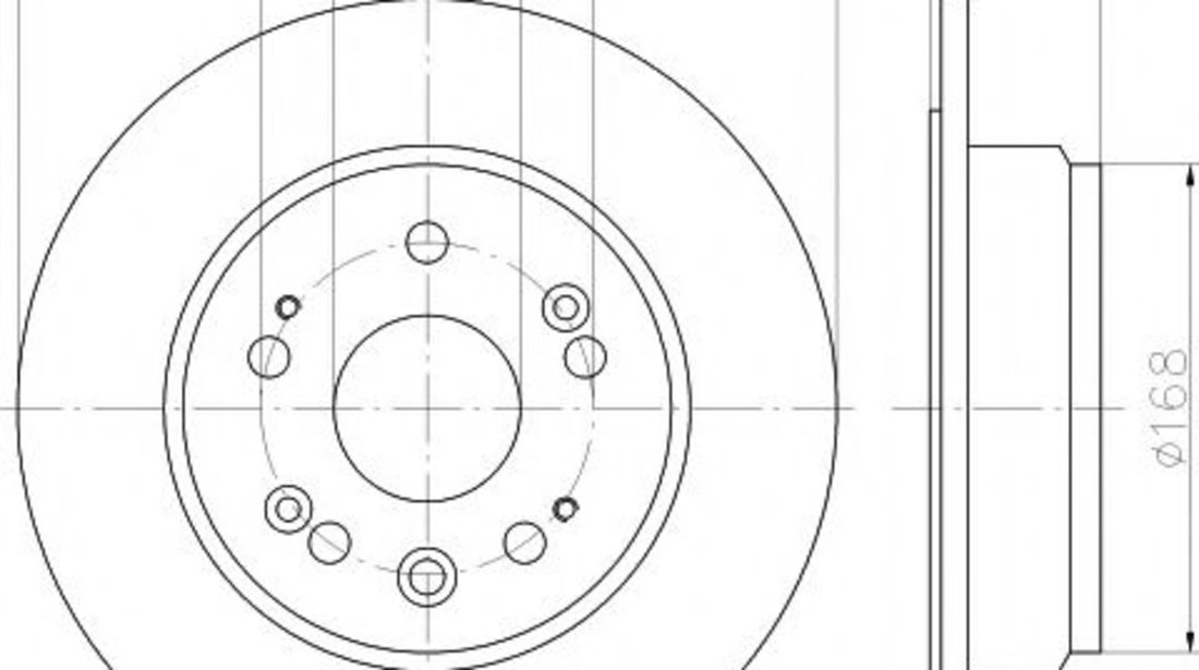 Disc frana HONDA CR-V II (RD) (2001 - 2006) TEXTAR 92165703 piesa NOUA