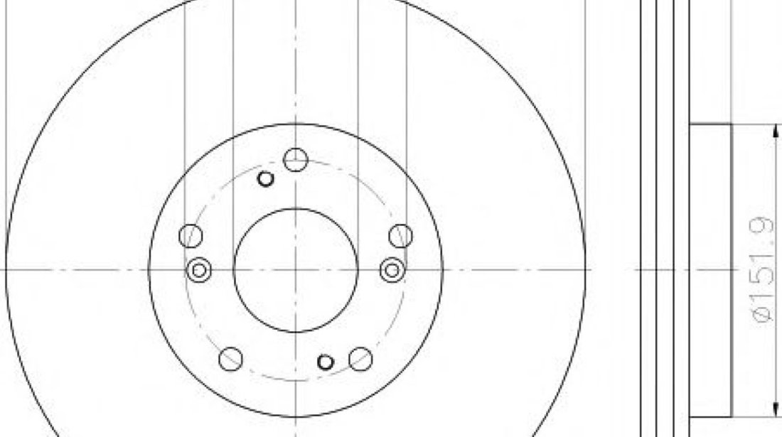 Disc frana HONDA CR-V II (RD) (2001 - 2006) TEXTAR 92177903 piesa NOUA