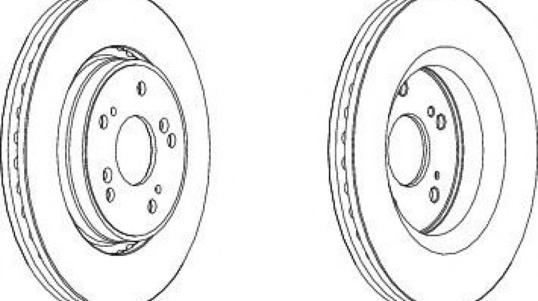 Disc frana HONDA CR-V III (RE) (2006 - 2012) FERODO DDF1820C piesa NOUA