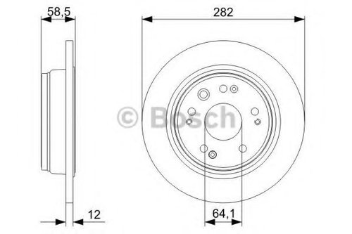 Disc frana HONDA STREAM (RN) (2001 - 2016) BOSCH 0 986 479 361 piesa NOUA