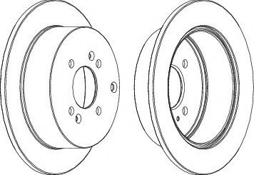 Disc frana HYUNDAI ACCENT III (MC) (2005 - 2010) FERODO DDF1794C-1 piesa NOUA