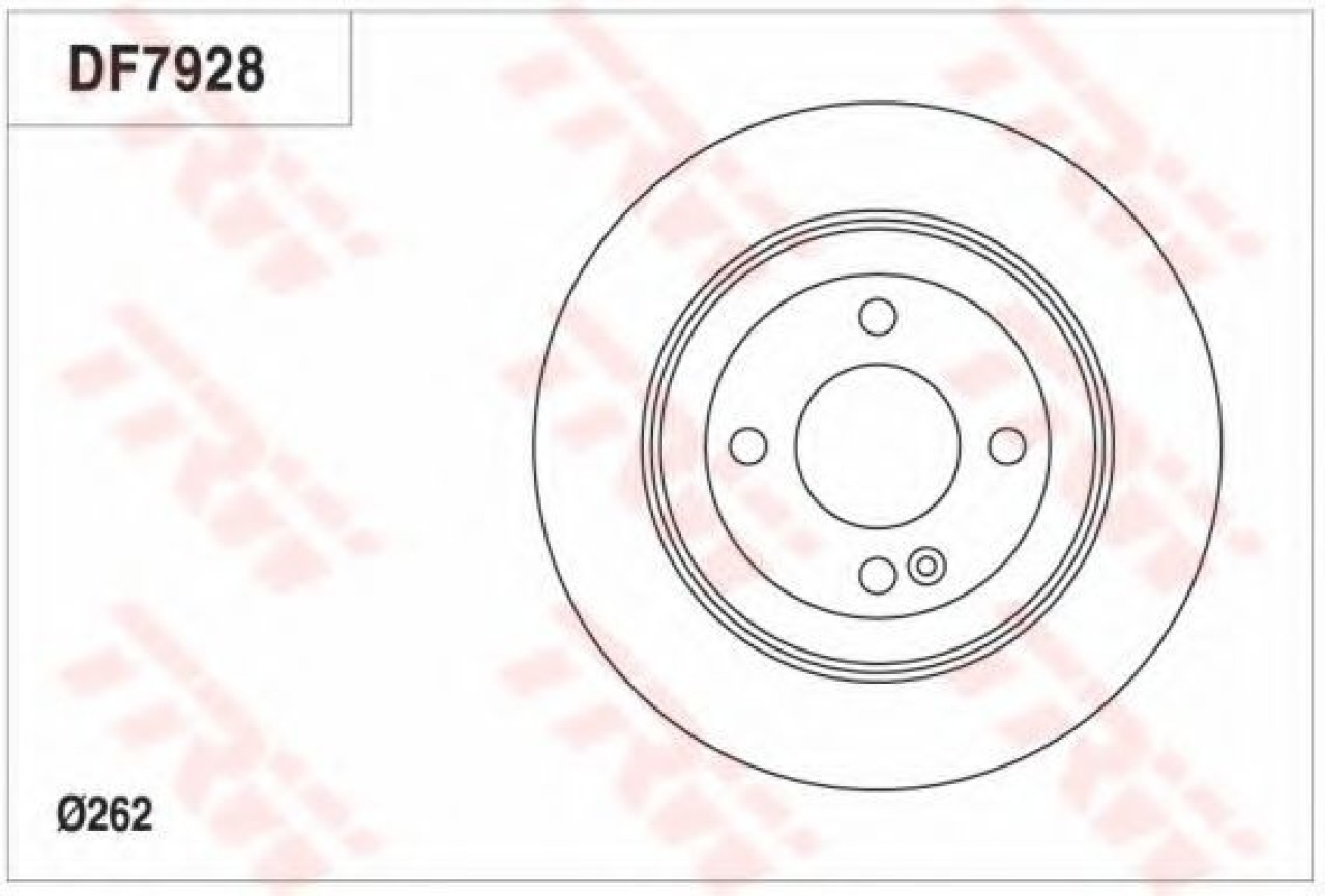 Disc frana HYUNDAI ACCENT IV limuzina (RB) (2010 - 2016) TRW DF7928 piesa NOUA