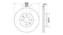 Disc frana Hyundai ACCENT IV limuzina (RB) 2010-20...