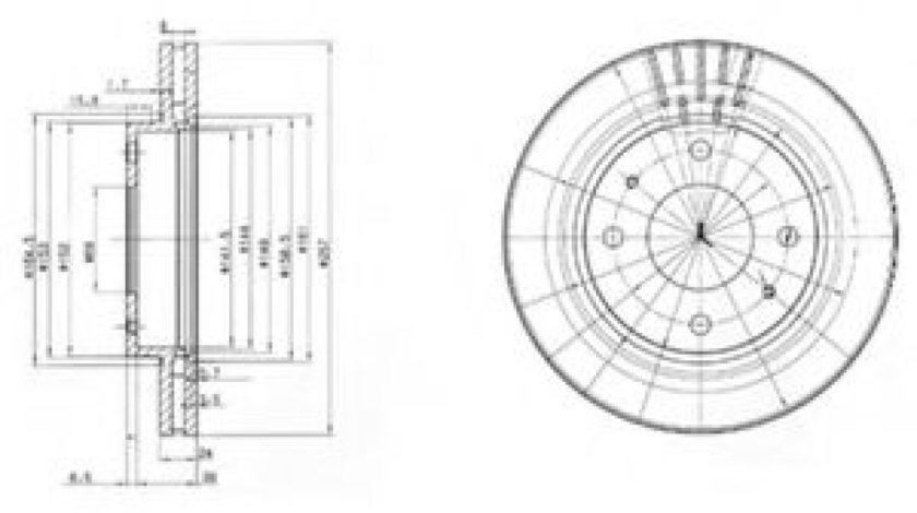 Disc frana HYUNDAI COUPE (GK) (2001 - 2009) DELPHI BG3750 piesa NOUA