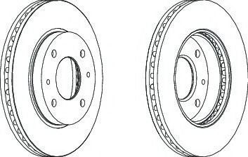 Disc frana HYUNDAI COUPE (RD) (1996 - 2002) FERODO DDF1577 piesa NOUA