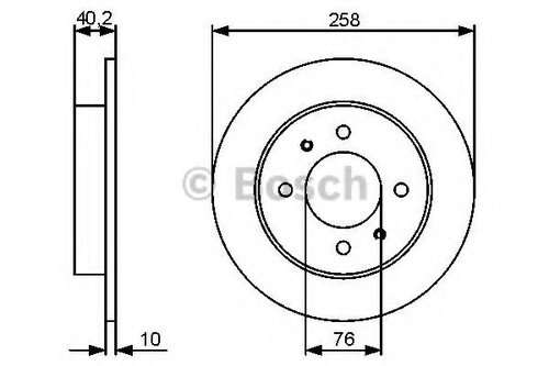 Disc frana HYUNDAI ELANTRA limuzina (XD) (2000 - 2006) BOSCH 0 986 479 484 piesa NOUA