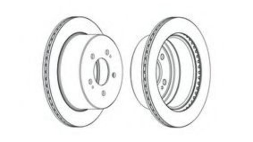 Disc frana HYUNDAI H-1 Starex (H200) caroserie (1997 - 2007) FERODO DDF2170C piesa NOUA