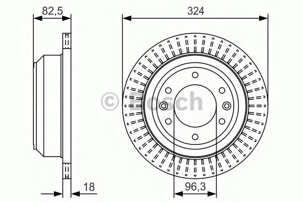 Disc frana HYUNDAI H-1 Starex (H300) caroserie (TQ) (2008 - 2016) BOSCH 0 986 479 U29 piesa NOUA