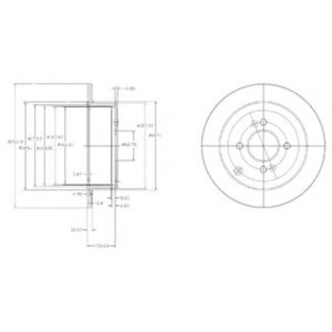 Disc frana HYUNDAI i20 (PB, PBT) (2008 - 2014) DELPHI BG4097 piesa NOUA