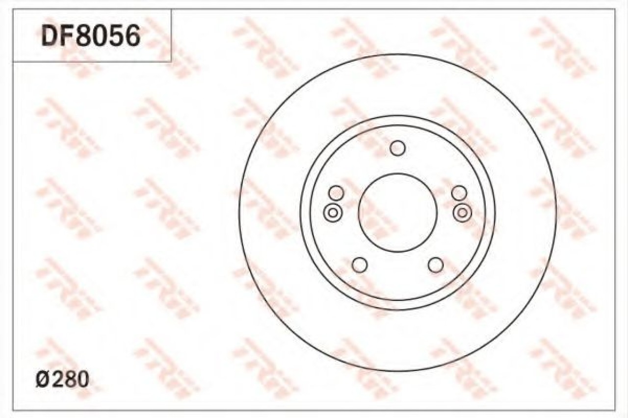 Disc frana HYUNDAI i30 (GD) (2011 - 2016) TRW DF8056 piesa NOUA