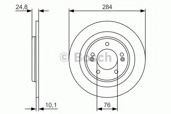 Disc frana HYUNDAI i40 CW (VF) (2011 - 2016) BOSCH 0 986 479 A13 piesa NOUA