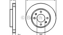 Disc frana HYUNDAI MATRIX (FC) (2001 - 2010) BOSCH...